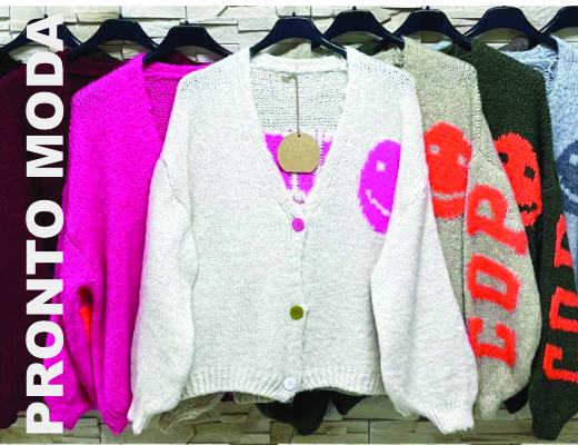 Pronto Moda GmbH - Großhandel Damenbekleidung, Junge Mode, Street wear, Strick, Jugendlich | Angebot: Damenbekleidung, Damen Accessoires, Große Größen, Sofortprogramme | Adresse: Pronto Moda GmbH, Kölner Str. 1, 65760 Eschborn
